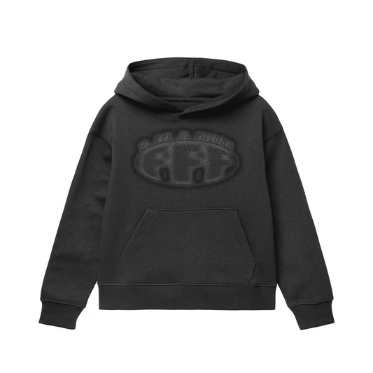 transparent logo hoodie