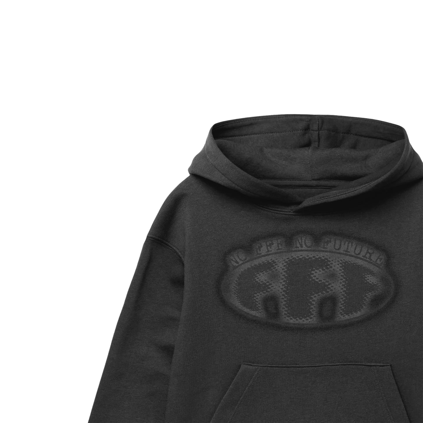 transparent logo hoodie